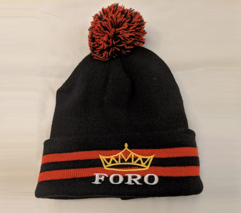 Foro Cuff Toque (Pom Pom 8cm)