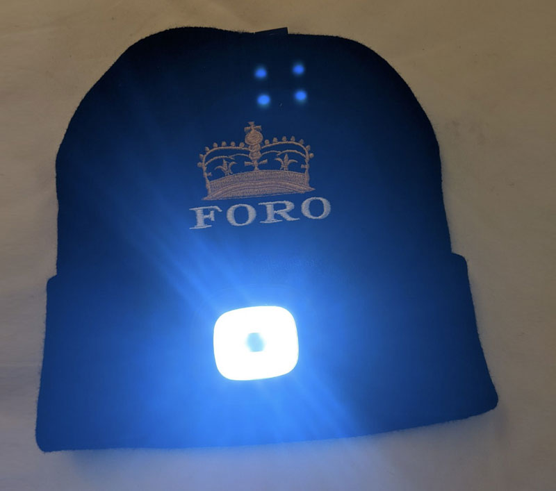 Foro Acrylic Cuff Toque with LED Light